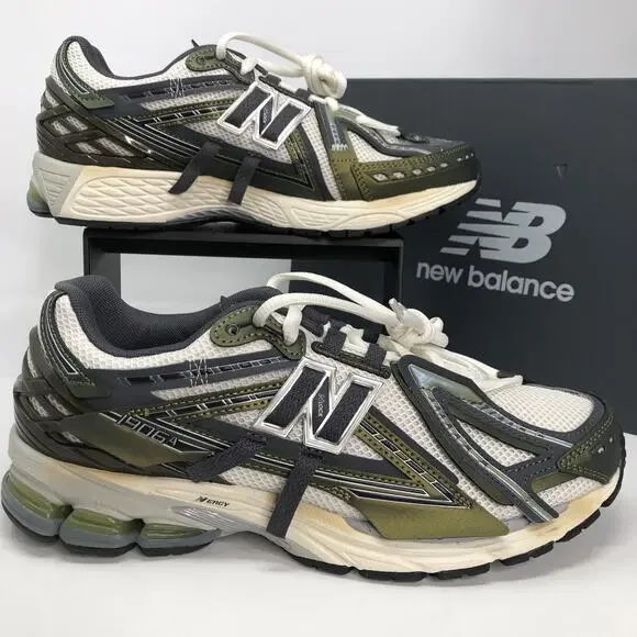 New Balance 1906A Unisex W12.5/M11 Green Mesh Lace Up Casual Sneaker - Picture 1 of 14